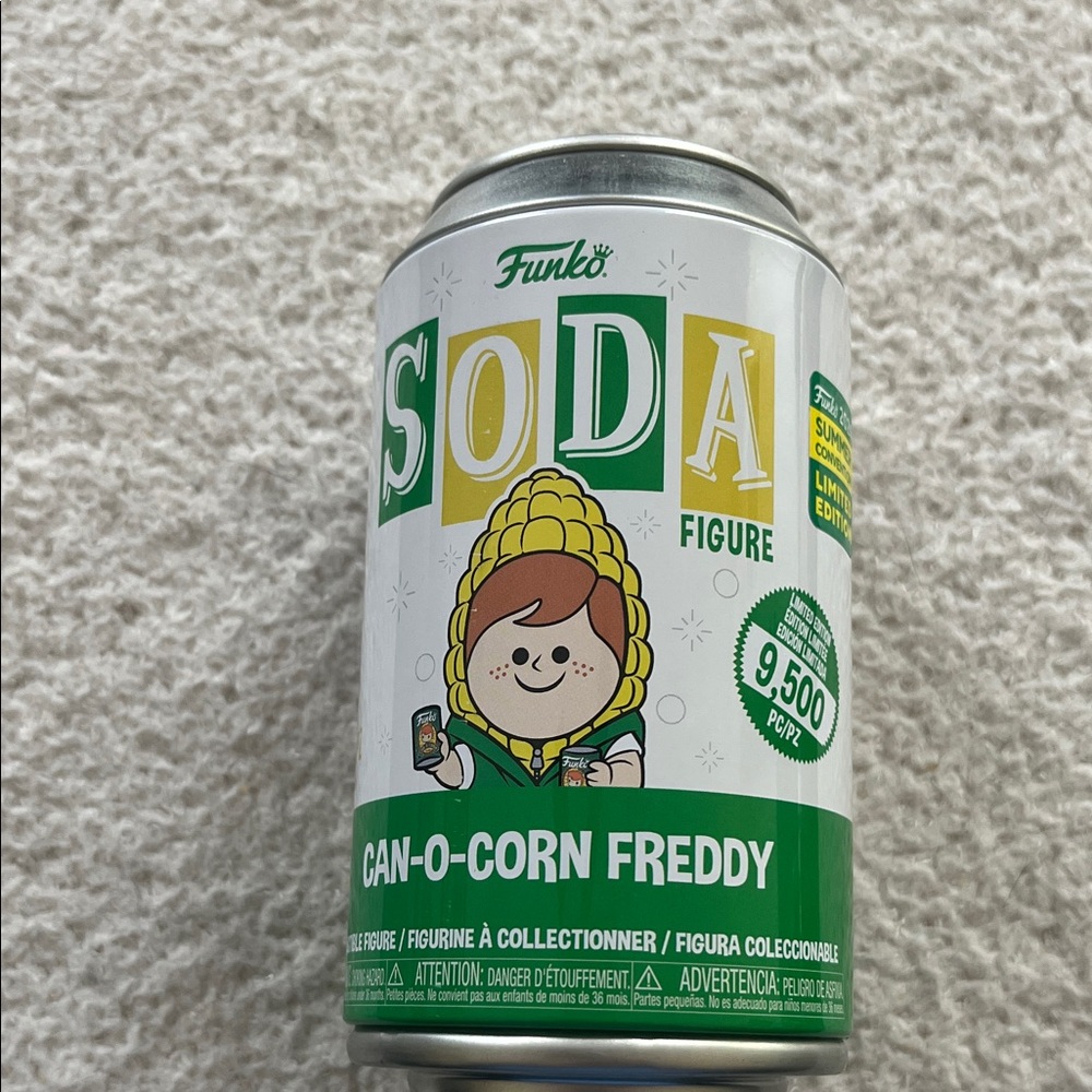 Funko Soda Can-O-Corn Freddy Figure Limited Edition Funko 2024 Summer Convention